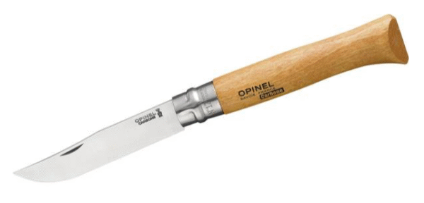 Opinel No.12 RVS Carbone pocket knive - beechwood - Image 5