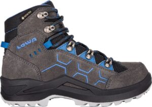 Lowa Kody Evo GTX Mid Junior kids hiking shoe - Anthracite/Blue
