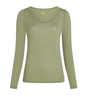 Icebreaker 150 Siren LS Sweetheart women's shirt - Lichen