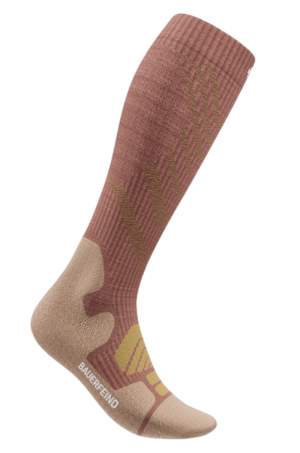 Bauerfeind Outdoor Merino Compression Socks women's socks - Coral