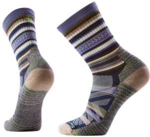 Smartwool Hike Light Cushion Panorama Crew Socks Hike sokken - Nightfall Blue