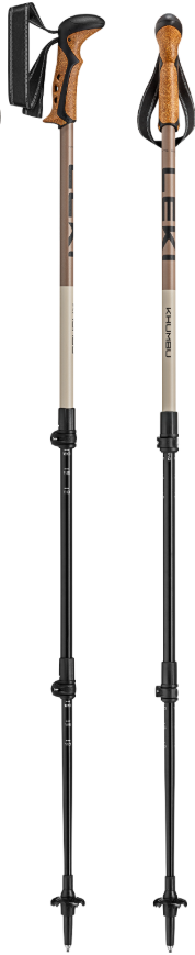 Leki Khumbu wandelstok - Black/Pale-clay-light/Pale-clay-dark
