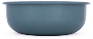 Barebones Enamel Bowl - Smokey Blue