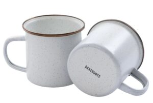 Barebones Enamel Cup Set - Eggshell