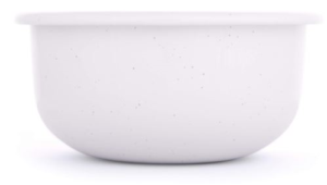 Barebones Enamel Side Bowl - Soft White
