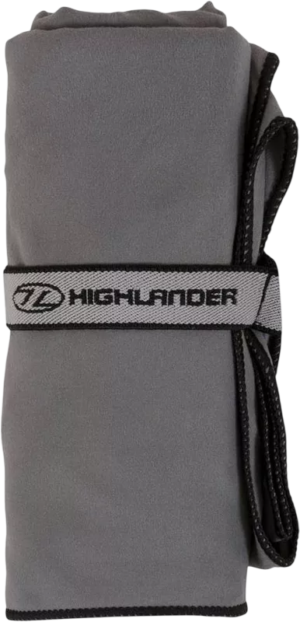 Highlander Microfibre Travel Towel - Charcoal