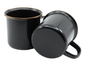 Barebones Enamel Cup Set - Charcoal