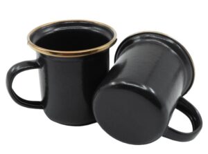 Barebones Enamel Espresso Cup - Charcoal