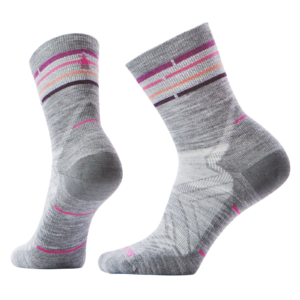 Smartwool Women's Run Zero Cushion Mid Crew Socks Run damessokken - Light Gray