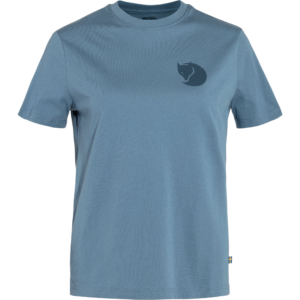 FjallRaven Fox Boxy Logo Tee damesshirt - Dawn Blue