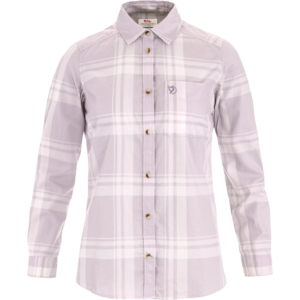 FjallRaven Övik Lite Flannel Shirt damesshirt - Lavender Mist-Eggshell
