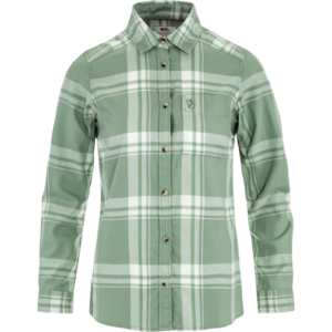 FjallRaven Övik Lite Flannel Shirt damesshirt - Misty Green-Eggshell