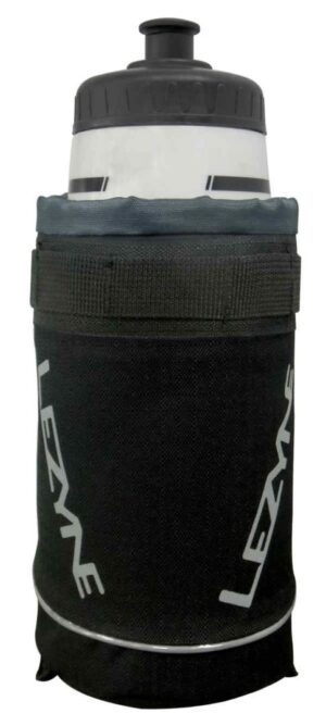 Lezyne Stuff Caddy Bar Bag Strap 1.3L Black - Black/Black