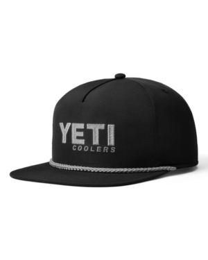 Yeti Coolers Flat Brim Rope Hat - Black