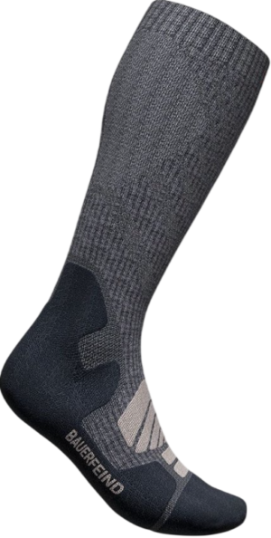 Bauerfeind Merino Compression herensok - Lava Grey