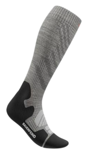 Bauerfeind Merino Compression damessok - Stone Grey