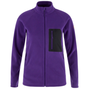FjallRaven Kaipak Fleece damesvest - Dark Violet/Black