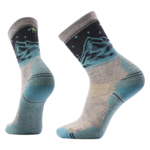 Smartwool Hike Light Cushion Valley View Crew herensokken - Taupe/Natural Marl