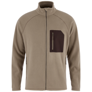 FjallRaven Kaipak Fleece herenvest - Suede Brown/Black Oak