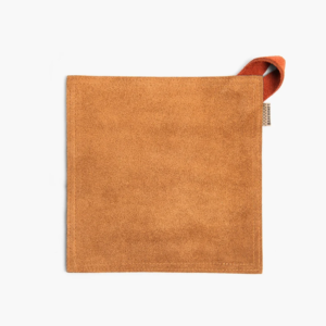 Barebones Suede Oven Mitt & Hot Pad - Leather