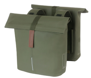 Basil fietstas dubbel City moss green 28-32L - Moss Green