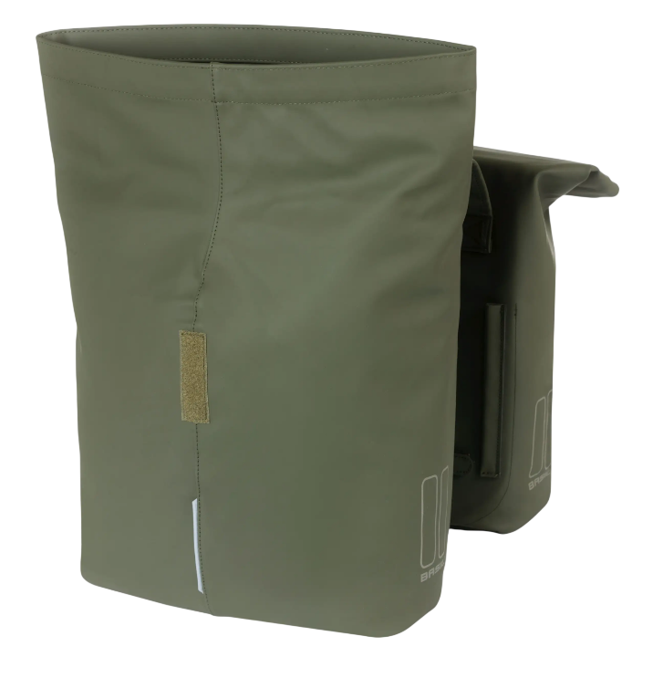 Basil fietstas dubbel City moss green 28-32L - Thumbnail Image 4