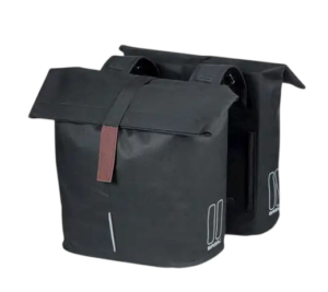 Basil fietstas dubbel City zwart 28-32L - Black