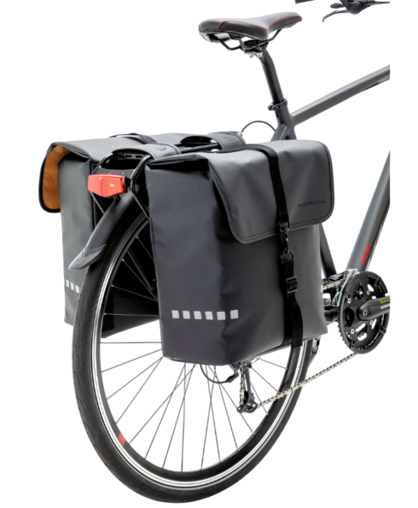 New Looxs fietstas dubbel Odense black 39L - Image 5