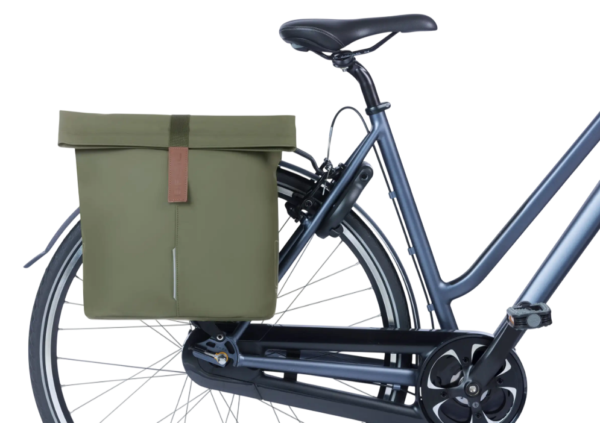 Basil fietstas dubbel City moss green 28-32L - Image 3