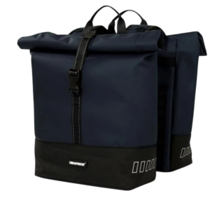 Urban Proof fietstas dubbel Rolltop bag recycled blauw 38L - Blue